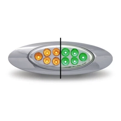 AMBER MARKER TO GREEN AUXILIARY GENERATION 4 LED LIGHT - 10 DIODES