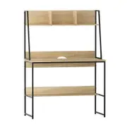 Artiss Computer Desk Bookshelf Storage 100CM Oak