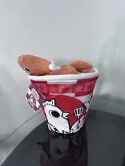 KIDROBOT YUMMY WORLD YWFC Plush Chicken Bucket With Wings Sauce Included NO LID!