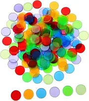 ERINGOGO 200Pcs Colorful Plastic Counters for Bingo Games and Educational Activities and Reusable Markers for Counting Sorting and Rewards