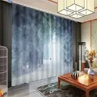 Pinus Tabulaeformis 3D Blockout Photo Print Curtain Fabric Curtains Window