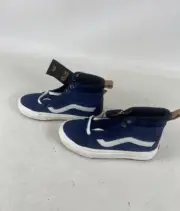 Vans Off the Wall High Top Canvas Skateboard Shoes Blue Men Sz 4.5/ Women Sz 6