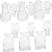 HEALEEP Portable 6 Pc Crystal Liquor Bottles 50ml Wine Decanters for Tasting Wedding and Giving