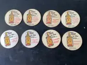 8 different Gordon,s Gin Australian 1970,s issue Spirit Coasters GIRL G