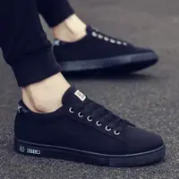 在飛比找ETMall東森購物網優惠-老北京布鞋韓版休閑潮流小黑鞋