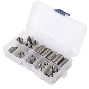 50Pcs 302 Stainless Steel Inner Thread Self Tapping Thread Inserts Set Thread...