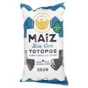 Siete, Maiz Totopos Corn Tortilla Chips, Blue Corn, 7.5 oz (212.6 g)