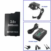 Rechargeable Battery or AC Adapter for Sony PSP slim 2000/3000 PSP-S110 Console
