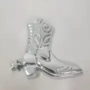 Beatriz Ball Metal Weight Cowboy Boot " Not just for Napkins " Silver color
