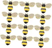 [GLSTOY] 40pcs Bee Alloy Charms Phone Case Decorations Flat Back Bee Charms for Hair Clip Jewelry