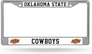 NCAA Oklahoma State Cowboys License Plate Frame Chrome Alternate Design, Team Colors, One Size
