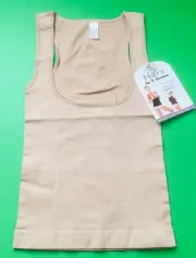 Hers by Herman Size S Beige Open Bust Control Slimming Tank Camisole NWT