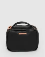 Black Multi Compartment Cosmetic Case