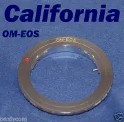 Olympus OM Lens to Canon EOS EF Mount Adapter Ring 550D 7D 5D Mark II 60D XTi