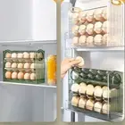 30 Grid Egg Holder Flippable Refrigerator Egg Storage Box for Kitchen Storage