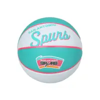 在飛比找樂天市場購物網優惠-WILSON NBA隊徽系列橡膠籃球-復古馬刺隊#3(兒童 