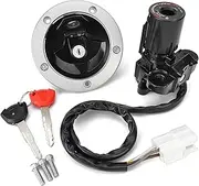 Ignition Switch for Kawasaki ZX1400 for Ninja ZX14R ER650 for ER6N EX650 for Ninja 650 400R Ignition Switch Fuel Gas Cap Seat Lock Key Motorcycle Ignition Switch Lock