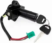 1 Set Motorcycle Lockset Ignition Switch Lock Fuel Gas Cap Cover Seat Lock with 2 Keys Fit for Suzuki GN250 GS750 1980 1985-2001