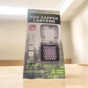 Solar powered camping lantern with bug zapper. 60 lumen lantern. New