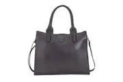 Leatherkart Timeless Genuine Leather Tote Bag - Dark Brown