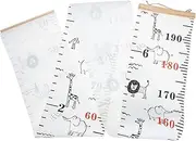 OFFIGAM Growth Chart Canvas Nursery Height Chart for Wall Measuring Ruler with Cartoon Design Easy to Install and Portable for Decor and Tracking Height