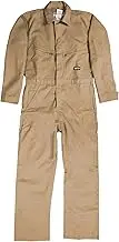 Berne Mens Big-Tall Flame Resistant Deluxe Unlined Coverall, Khaki, 60 Short