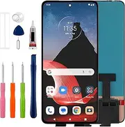 [New] Duotipa LCD Display Screen Digitizer Assembly Replacement for Motorola ThinkPhone 6.6" with Technical Repair Tools Kit-Black.
