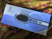 Lyealion Hair Straightener Brush | Negative Ionic Straightening Comb Purple NIB