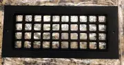 New Reggio Registers G612 Grid Series 4 x 10 Squares Black Cast Iron 12” x 5.5”