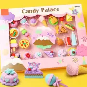 Animal Erasers Desk Pets for Kids Pencil Erasers Food Puzzle Erasers Take Candy
