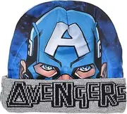 [Marvel] Kids Boys Avengers Bobble Hat Officially Licensed Ages 2-8 (54 cms (Ages 4-8), Grey Avengers)