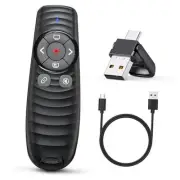 Presentation Clicker Wireless Presenter Remote Clicker for 2-in-1 USB Type C