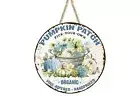 Pumpkin Patch Blue Pumpkins Printed Handmade Wood Sign
