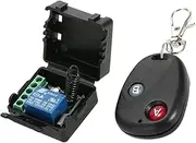 Smart Home 433Mhz DC 12V 1CH Wireless Remote Switch Relay Receiver Transmitter Universal Remote Control Switch Module and RF Transmitter Remote Controls 1527 YAOJIU