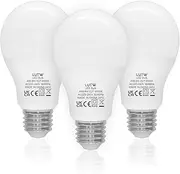 LUTW E27 Screw Bulb, Cool White 6500K, 9W E27 LED Bulb Equivalent to 60 Watts Incandescent Bulb, 900LM Super Bright Screw in Light Bulbs for Lamps, Non-dimmable, Pack of 3