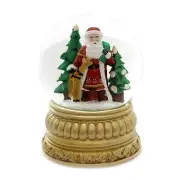 Nordic Santa Snow Globe by Old World Christmas-Manual Shake- #54006