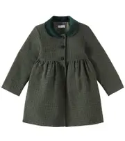 [La Coqueta] La Coqueta Alicia checked coat Y 5 green