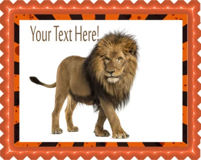 Lion - Edible Cake Topper or Cupcake Topper