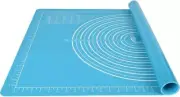 Non-Slip Silicone Pastry Mat Extra Large Non Stick Baking Mats, (20×28cm, Blue)