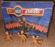Vintage 80's ALF Russ Eraser PVC Figure Set New w/ Store Display Counter box