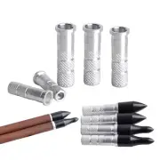 60pcs Aluminum Arrow Inserts ID6.2mm Archery Arrow Shaft DIY Bow Hunting Target