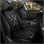 QIOZO ar Seat Covers Universal Full Set for MG ZR MG ZS MG ZT MG ZT- T MGA MGB MGB GT MGC MGF MGR V8 MGY Midget Mon Auto Parts/Waterproof_black