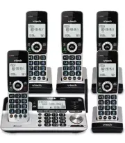 Vtech VS113-5 Extended Range 5 Handset Cordless Connect To CELL Bluetooth Phone