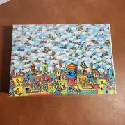 Vintage 1991 Where's Waldo Jigsaw Puzzle The Carpet Flyers 100+ Pieces New NOS