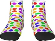 [JBYJBX] Beautiful Polka Dot Print Adult Socks Womens Mens Workout Thermal Cozy All-Season Gift Holiday Articles Use