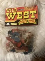 JA - RU JaRu Inc. Wild West Cowboys Indians 25 Piece Unopened 2009 Package Age4+
