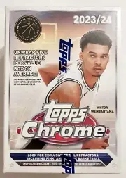 2023/24 TOPPS CHROME NBA BASKETBALL VALUE BLASTER BOX 28 CARDS BRAND NEW SEALED