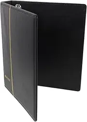 Operitacx Empty PU Banknote and Stamps Collection Album Ring Binder for Organizing Coins Documents and Stamps Elegant Storage for Collectors