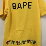 BAPE x Keith Haring Foundation Tee 2 T Shirt Sz XL Yellow a bathing ape 2018