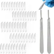52 Pcs Scalpel Blades Kit, Carbon Steel Utility Blade, 5 Styles...